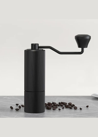 Кофемолка ручной механизм с жерновами из нержавеющей стали 5 ступеней регулировки помола, алюминиевая No Brand (337342105)