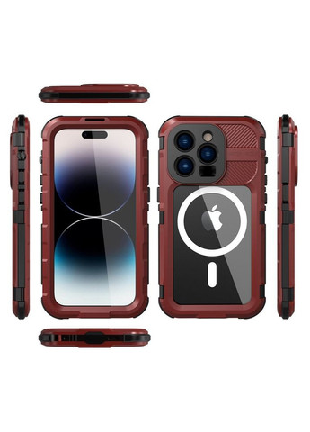 Защитный чехол M красный + черный для iPhone 14 ShellBox (352507042)