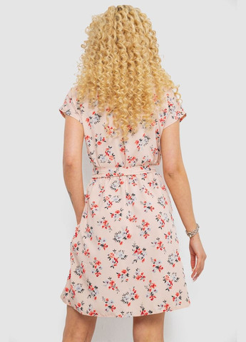 Пудровое повседневный платье с принтом Sport Line с рисунком