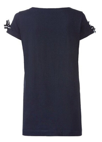 Темно-синяя всесезон футболка удлиненная с коротким рукавом Esmara