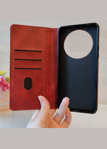 Чохол для xiaomi redmi A3 книжка підставка з магнітом і візитницею Business Leather сірий No Brand (307813059)