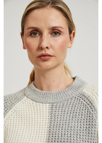 Белый зимний свитер Moodo