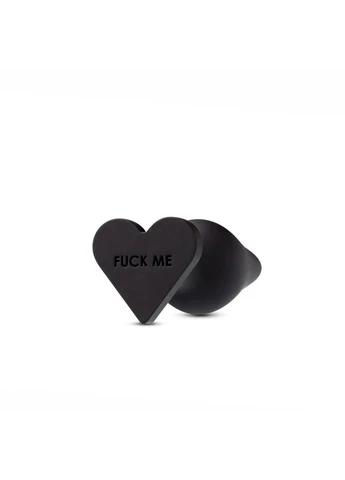 Анальная пробка Temptasia – Fuck Me Anal Plug – Black, основа в виде сердечка Blush (383101051)