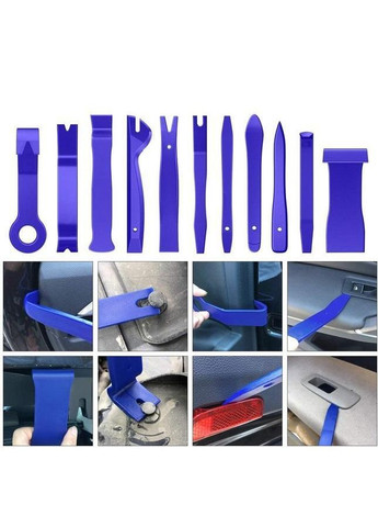 Набор автомобильных съемников 38 в 1 инструменты для разборки салона в чехле синий (R051524) Bluefield (351898816)