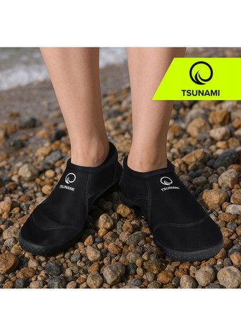 Взуття для пляжу (аквашузи) Slip-On для плавання та водних видів спорту Size 36 Black (P-5905973406253) TSUNAMI (349832633)