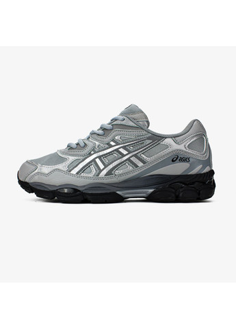 Серые демисезонные кроссовки мужские и женские asics gel-nyc grey black | асикс гель-нюк серые No Brand