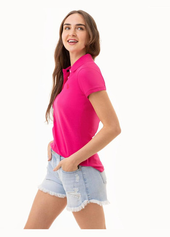 Женская футболка SOLID PIQUE POLO XS розовая U.S. Polo Assn. (336432897)