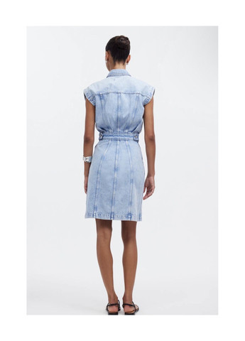 Блакитна сукня J.Crew однотонна