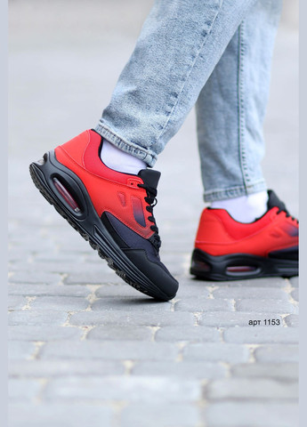 Черные демисезонные кроссовки мужские black red Jomix Air Max