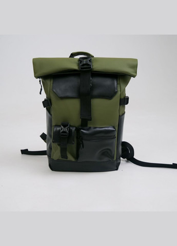 Женский рюкзак Rolltop для ноутбука, роллтоп из экокожи цвет хаки ToBeYou rolltopnew (293247126)