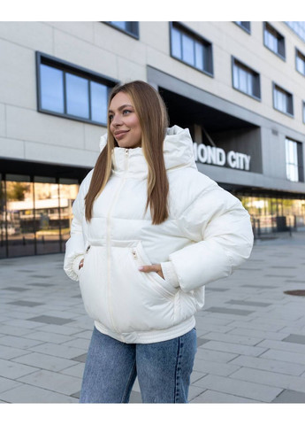 Молочный зимний Пуховик Geran