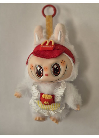 Игрушка фигурка-брелок LAND McDonald's Лабубу Макдональдс лимитовая серия 17см, цвет - белый No Brand (357347671)