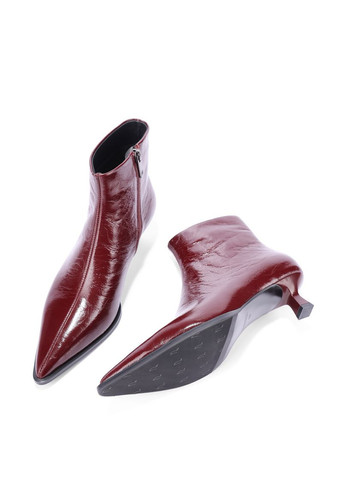 Жіночі Черевики RY971X-5Y2 Бордовий Масло шкіра MIRATON (368754045)