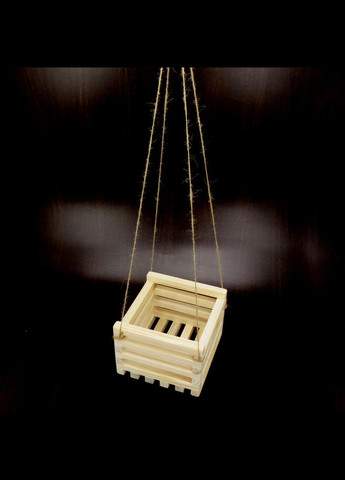 Кашпо из дерева Вязель ваниль (КАШ-003102) No Brand (328450506)