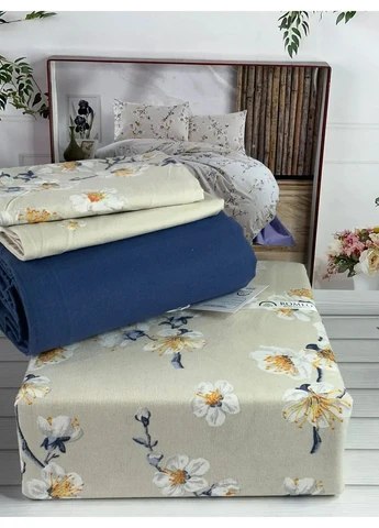 Двоспальний Євро комплект Romeo Home Arya Lacivert Фланель Belizza (385632520)