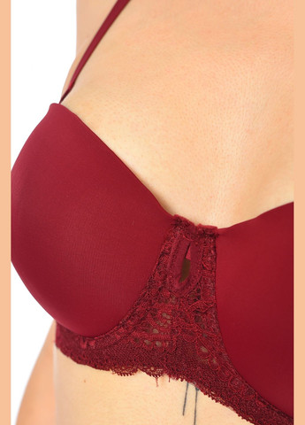 Бордовый бюстгальтер женский бордового цвета чашка с Let's Shop полиэстер