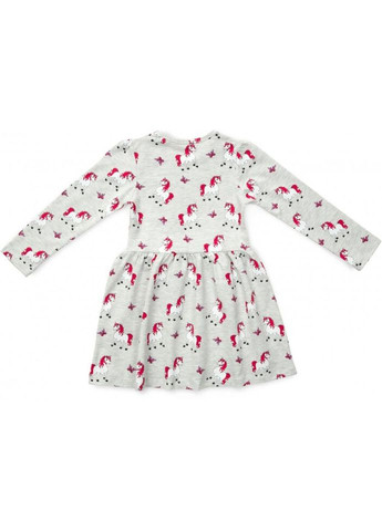 Комбінована сукня з однорогами (15194-128g-gray) Breeze (300624753)