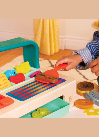 Игровой набор Мини-повар – Собери бургер, B. toys Mini Chef Build-a-Burger Playset Battat (338425584)