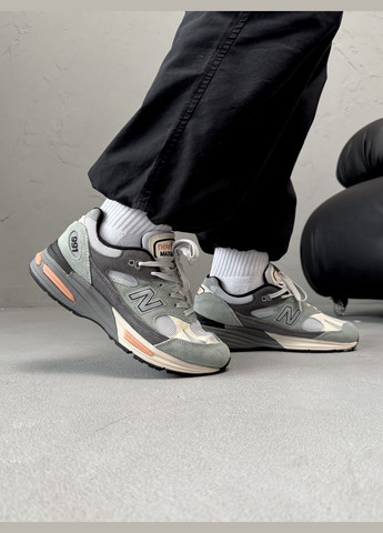Серые демисезонные кроссовки мужские new balance 991 grey | нью беланс 991 серые No Brand
