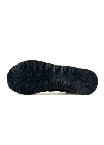 Кроссовки Black White No Brand 574 чёрно-белые (383788827)