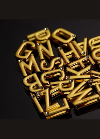 Чокер з написом KITTY від з італійської шкіри, чорний із золотою фурнітурою UPKO (297134121)