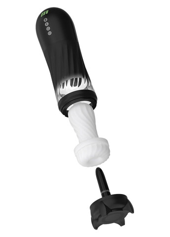 Вібромастурбатор у колбі автоматичний M for Men з підігрівом, чорний, 33 см Blush (361670250)