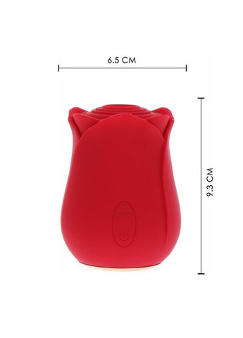 Вакуумний стимулятор клітора у вигляді троянди Toy Joy, силіконовий, червоний No Brand (303888339)