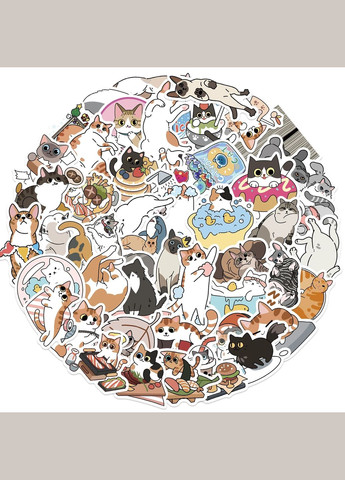 Набор виниловых наклеек " Котики" #2 No Brand (359447590)