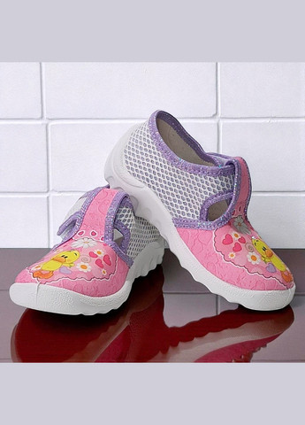 Ортопедичні тапочки на липучці капчики для дівчинки змінне взуття в садок змінка Валді Waldi (345647854)