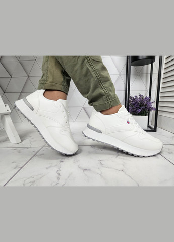 Кроссовки белые на тракторной подошве классика No Brand белые (322650759)