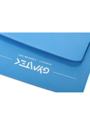 Коврик (мат) для йоги и фитнеса NBR 1см голубой Gymtek (303126734)