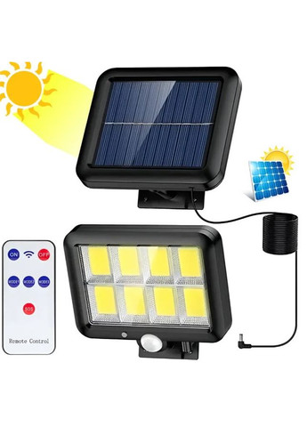 Уличный фонарь BL-T90-8COB на солнечной панели с датчиком движения и пультом управления No Brand (315733461)
