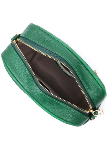 Женская сумка из натуральной кожи 22613 Зеленая Vintage (329151871)