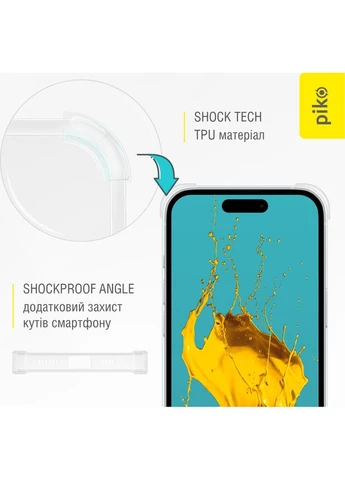 Чехол Shockproof для Apple iPhone 15 Plus Transparent (1283126587511) Piko (399512757)