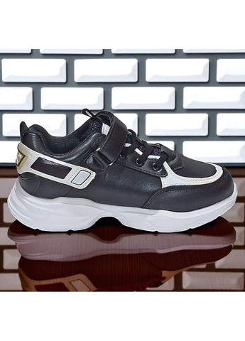 Черные демисезонные ортопедические демисезонные кроссовки на липучке для мальчика клиби Clibee