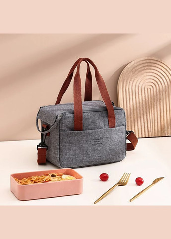 Термосумка, сумка холодильник для еды с собой Home 5.4 л, Серая More (299715965)