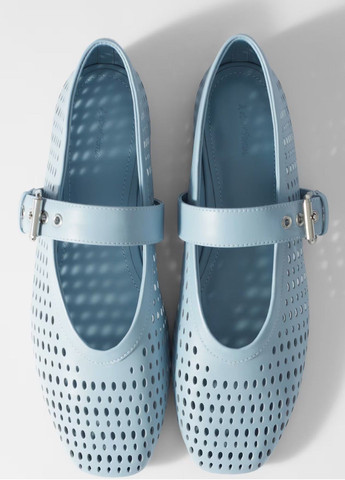 Жіночі балетки & Other Stories | світло-блакитні однотонні натуральна шкіра (336432735)