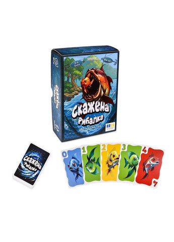 Карточная игра "Бешеная рыбалка" 30845, 100 карт Strateg (366023591)