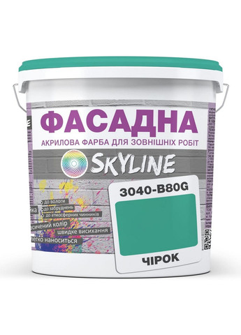 Краска фасадная акрил-латексная 3040-B80G 3 л SkyLine (289460286)