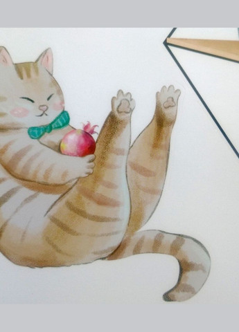 Вінілові наклейки в салон краси Фікус гранат котик — вазони ( лист 60 х 90 см ) Б67-3 No Brand (302242976)