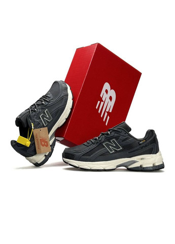 Темно-сірі Осінні кросівки чоловічі new balance No Brand 740 Cordura GTX Grey Beige