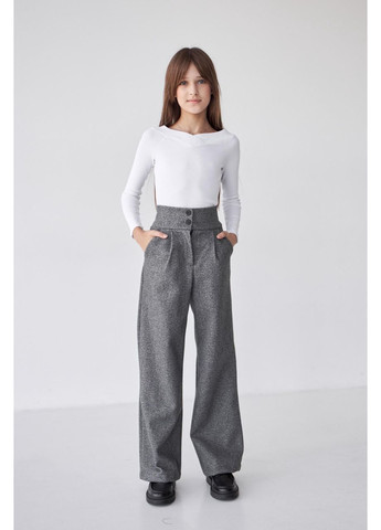 Серые зимние брюки No Brand