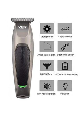 Бездротова машинка Для Стрижки Волосся V-030 Бодігpуммер, підстригальна машинка професійна VGR (364664323)