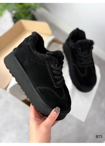 Черные сноубутсы на шнуровке, ботинки зимние, угги шнуровка, зимние кроссовки код 873 ITTS (369588578)