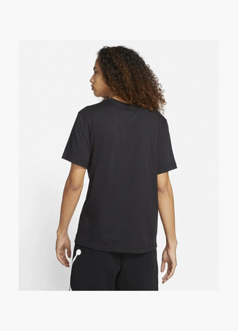 Чорна футболка чоловіча m j jumpman emb ss crew black dc7485-010 Air Jordan