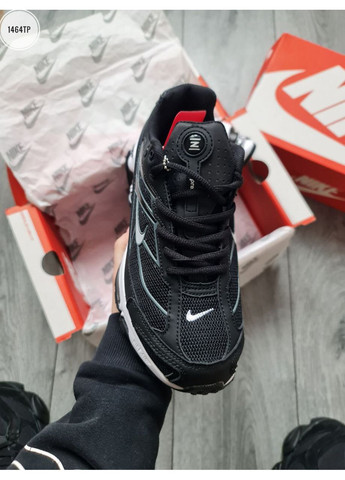 Черные демисезонные кроссовки мужские nike shox ride2 supreme black / white найк шокс No Brand