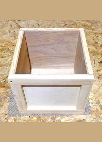 Інтер'єрний декоративний ящик з дерева Аківа 30х30х30 бланже (ЯИД-002901) No Brand (328078943)