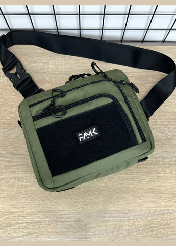 Сумка трансформер 3в1 (сумка через плече, нагрудна - слінг, бананка) для чоловіків та жінок, Хакі Famk (328294830)