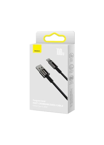 Кабель USB Type-A to Type-C Baseus Tungsten Gold 100W нейлон 1м No Brand Tungsten Gold Fast (401167212)