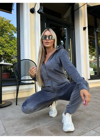 Жіночий велюровий костюм Fashion (382029099)